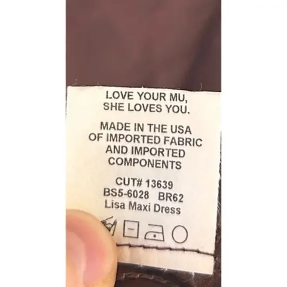 Show Me Your Mumu Lisa Maxi Dress in Chocolate Luxe Satin XS - Picture 7 of 8
